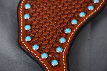Bar H Equine Leather Spurs Straps for Adults - Western Womens Spur Straps for Horse Riding, Barrel Racing, Show, and Rodeo